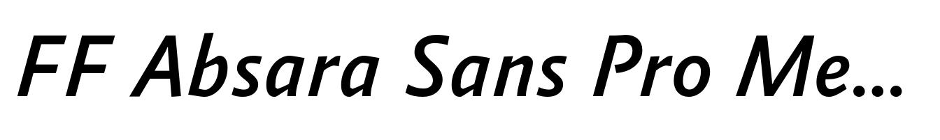 FF Absara Sans Pro Medium Italic
